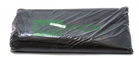 Мешки для мусора 60 литров, 35 мкм, черные, в пачках 500 шт. 2 х слойные до 30 кг. - Вид 5