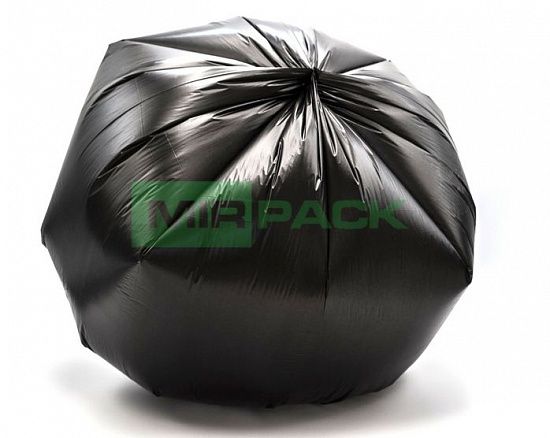 Мешки для мусора 60л, 8 мкм, в рулоне 25 штук, черные, 60х80 см, ХИТ - Вид 4